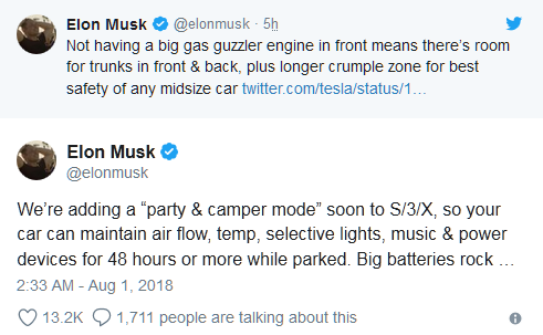 特斯拉优化“露营派对模式” P 挡位电力设备可运行 48 小时 特斯拉优化“露营派对模式” P 挡位电力设备可运行 48 小时