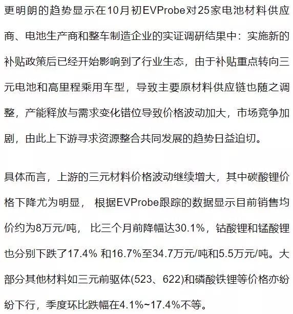 实证调研：电池材料寒冬将至？