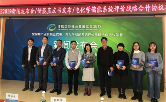 储能产业发展蓝皮书发布、电化学储能系统评价战略合作协议签署仪式在北京隆重举行