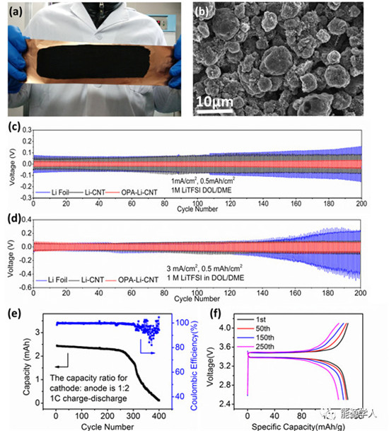 单分子层自组装保护实现金属锂负极的混浆涂布制备
