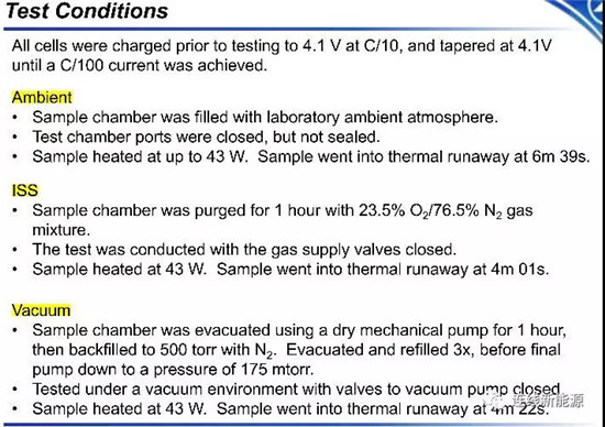 NASA电池安全研究:18650电池不同气氛热失控颗粒物成分分析 NASA电池安全研究:18650电池不同气氛热失控颗粒物成分分析