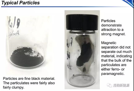 NASA电池安全研究:18650电池不同气氛热失控颗粒物成分分析