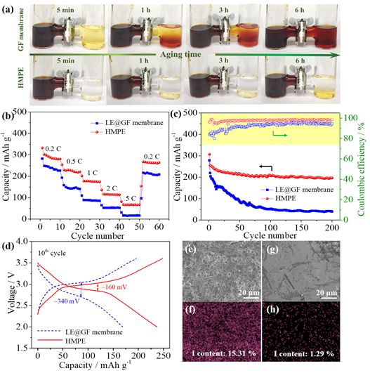 基于近单离子传导层次结构聚合物电解质的稳定锂金属电池