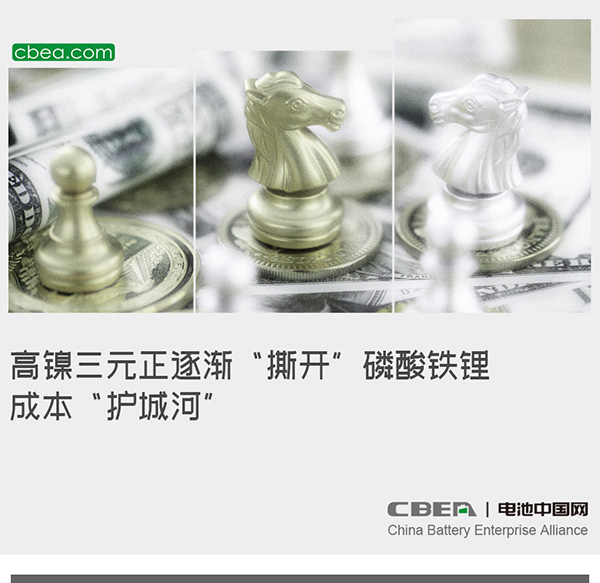高镍三元正逐渐“撕开”磷酸铁锂成本“护城河” 高镍三元正逐渐“撕开”磷酸铁锂成本“护城河”