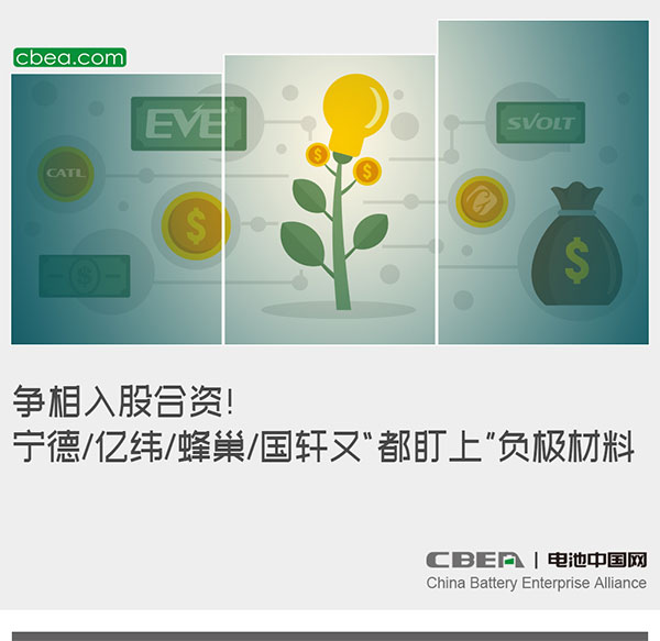 争相入股合资!宁德/亿纬/蜂巢/国轩又“都盯上”负极材料 争相入股合资!宁德/亿纬/蜂巢/国轩又“都盯上”负极材料