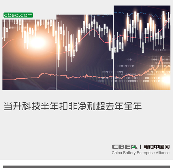 当升科技半年扣非净利超去年全年 当升科技半年扣非净利超去年全年