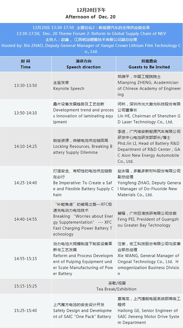 最新详细议程 | 欢迎参加第七届动力电池应用国际峰会(CBIS2022)