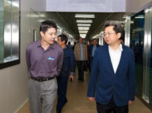 浙江省工商局副局长张雪林调研超威